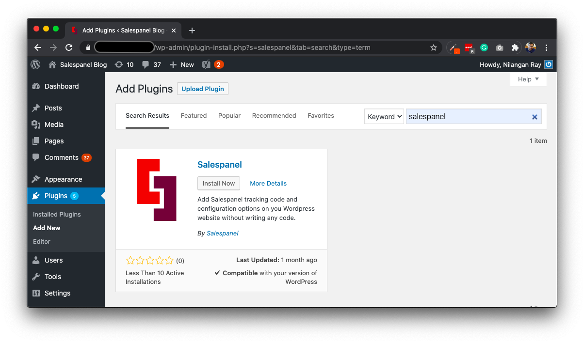 WordPress Plugin Installation
